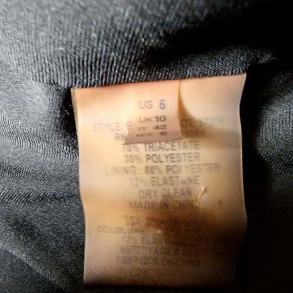 Elie Tahari Black Blazer Suit Jacket One Button Long Sleeves Pockets - Picture 7 of 7